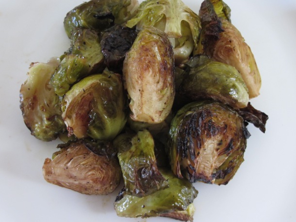 roasted brussel sprouts up close